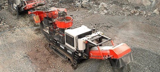 Sandvik QS331 Mobile "S" Cone working in a hard rock application